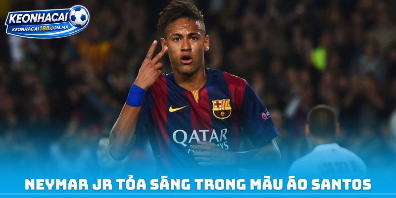 Neymar Jr tỏa sáng trong màu áo Santos